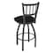 Holland Bar Stool Co 30" Swivel Bar Stool, Pewter Finish, Black Vinyl Seat 81030PWBlkVinyl - alternate 2